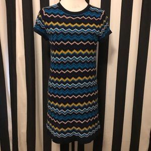 Missoni for Target EUC Blue Chevron Knit Dress S